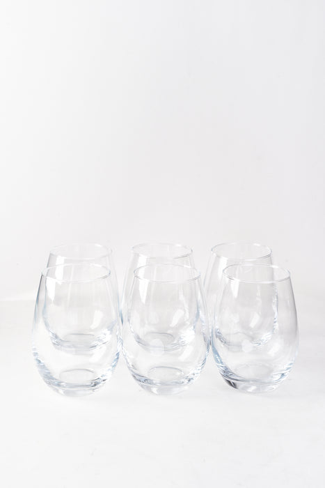 Set 6 Vasos Vidrio Antiderrame