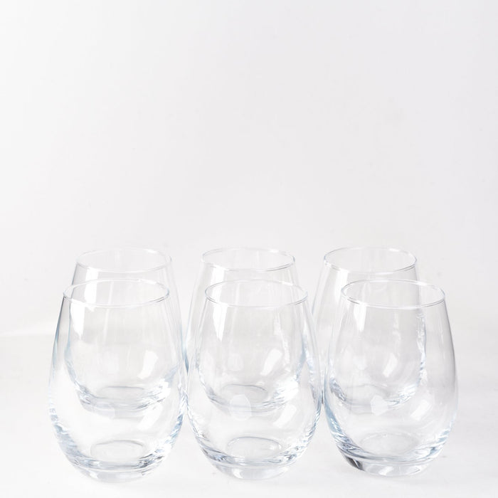 Set 6 Vasos Vidrio Antiderrame