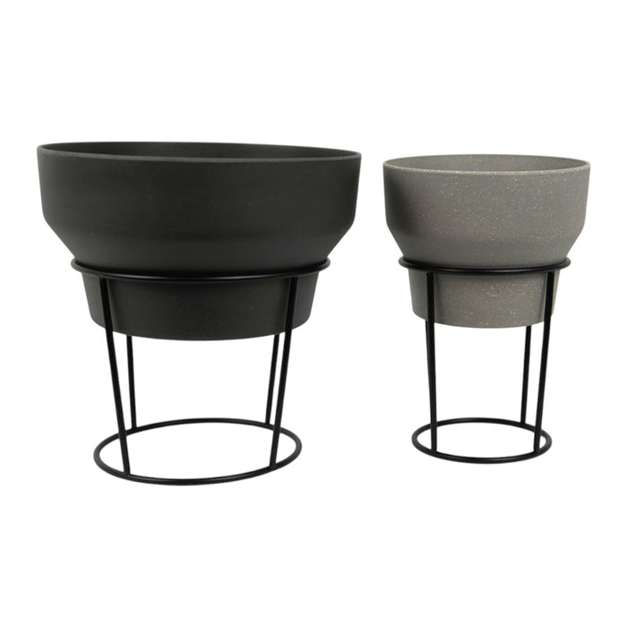 Maceta soporte Metal Noire - L