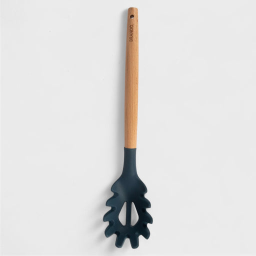 Imagen de Cuchara Pasta Silicona - Mango Madera Brando