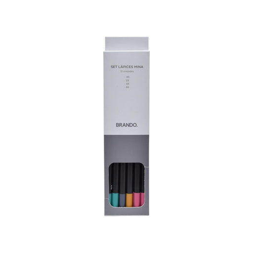 Set de lapices mina de diferentes medidas para dibujar