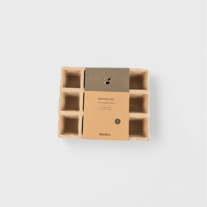 Set 6 Bandejas Biodegradables Brando