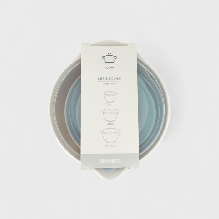 Imagen de Set 3 Bowls con Tapa Brando