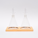 Set Alcuza Vidrio y Madera Brando