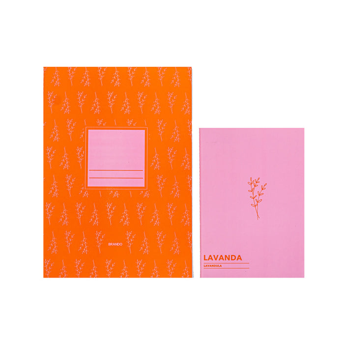 Set Cuaderno + Libreta Lavanda